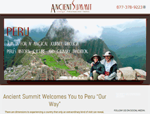 Tablet Screenshot of ancientsummit.com